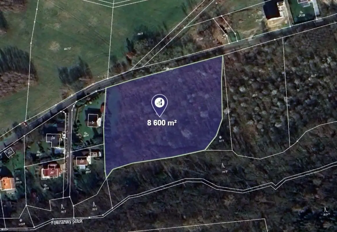 Prodej pozemku 8600 m², Folknáře · Děčín