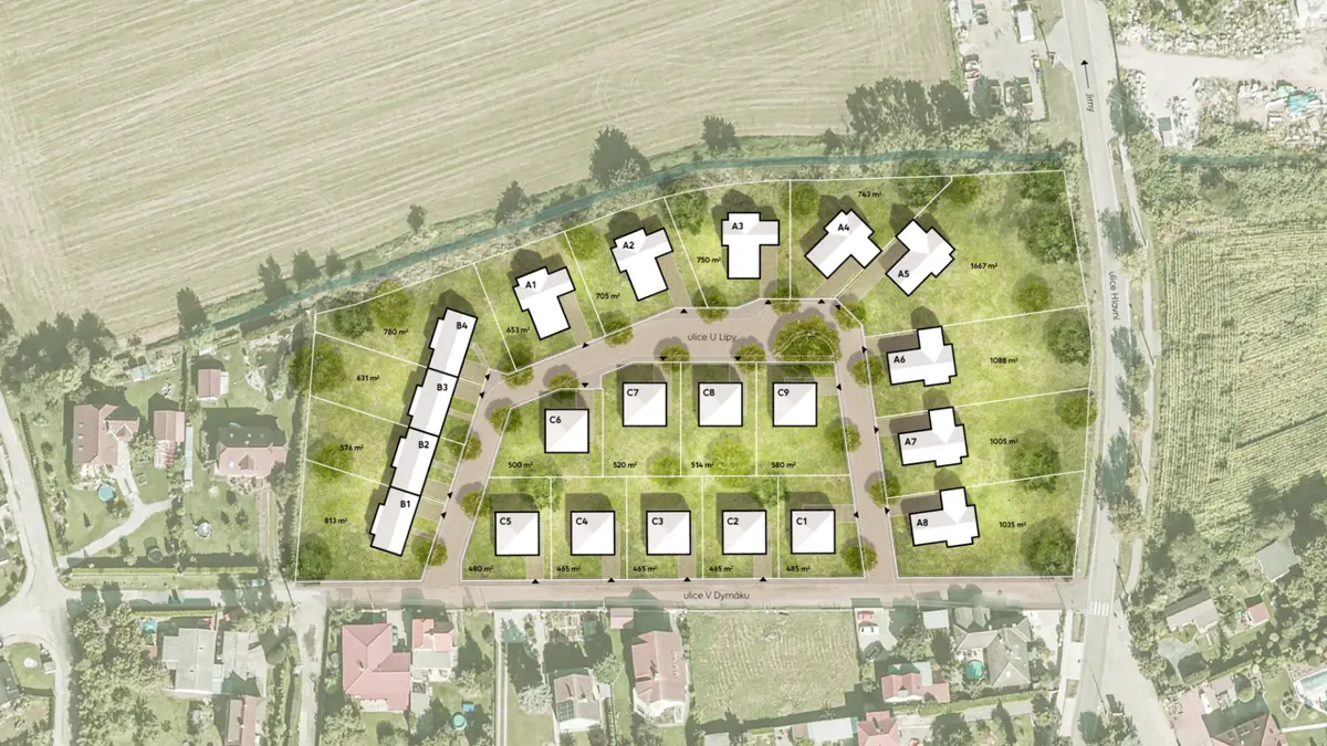 Prodej pozemku 715 m², Jirny