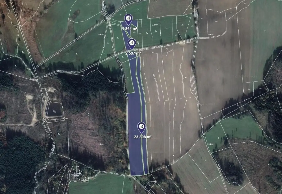 Prodej pozemku 27709 m², Šimanov na Moravě · Šimanov
