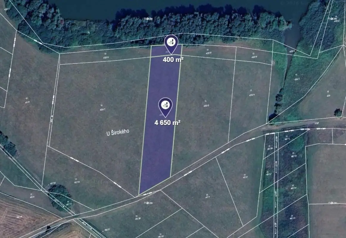 Prodej pozemku 5050 m², Oselce