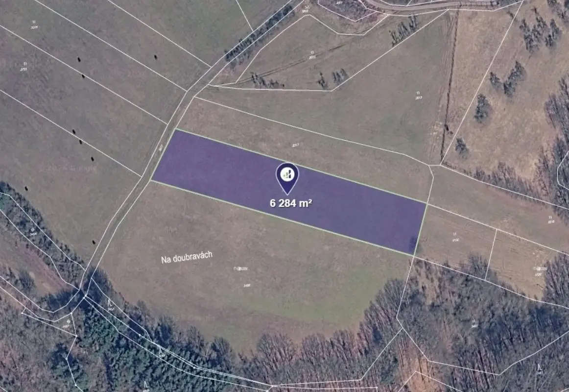 Prodej pozemku 6284 m², Vyskeř