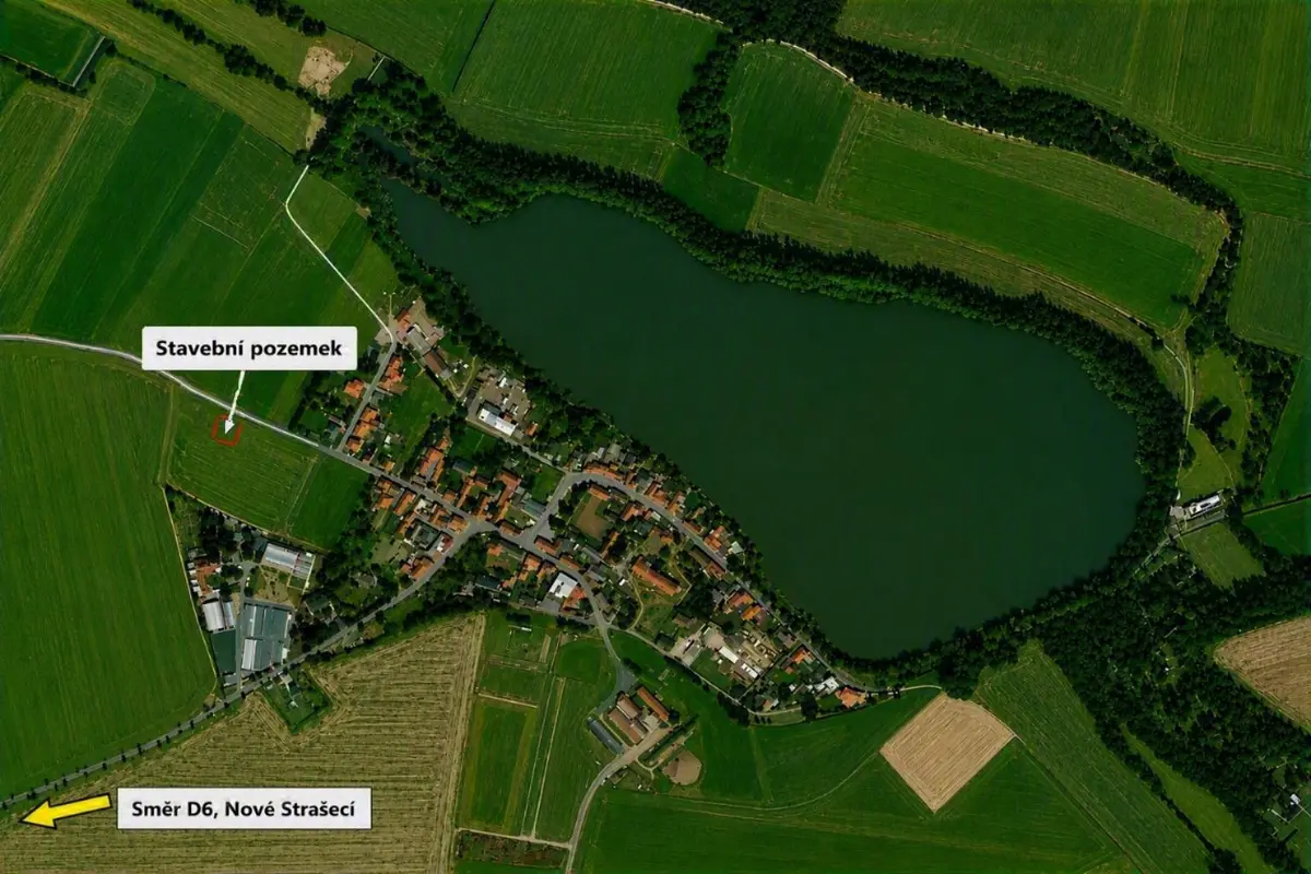 Prodej pozemku 852 m², Lodenice · Mšecké Žehrovice