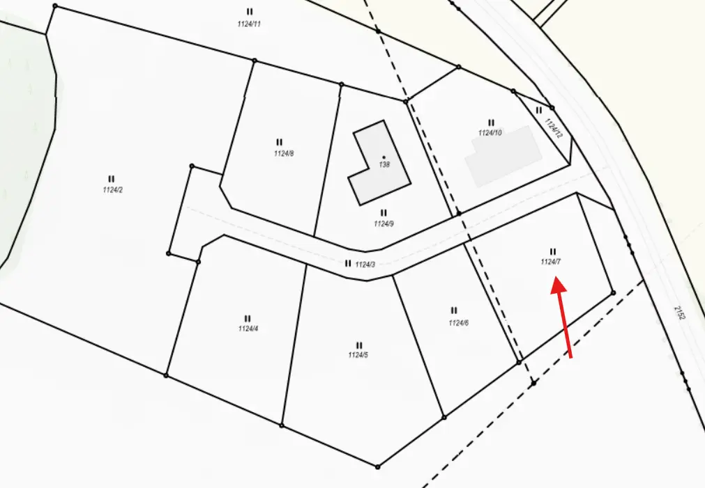 Prodej pozemku 1168 m², Hajany u Blatné · Hajany