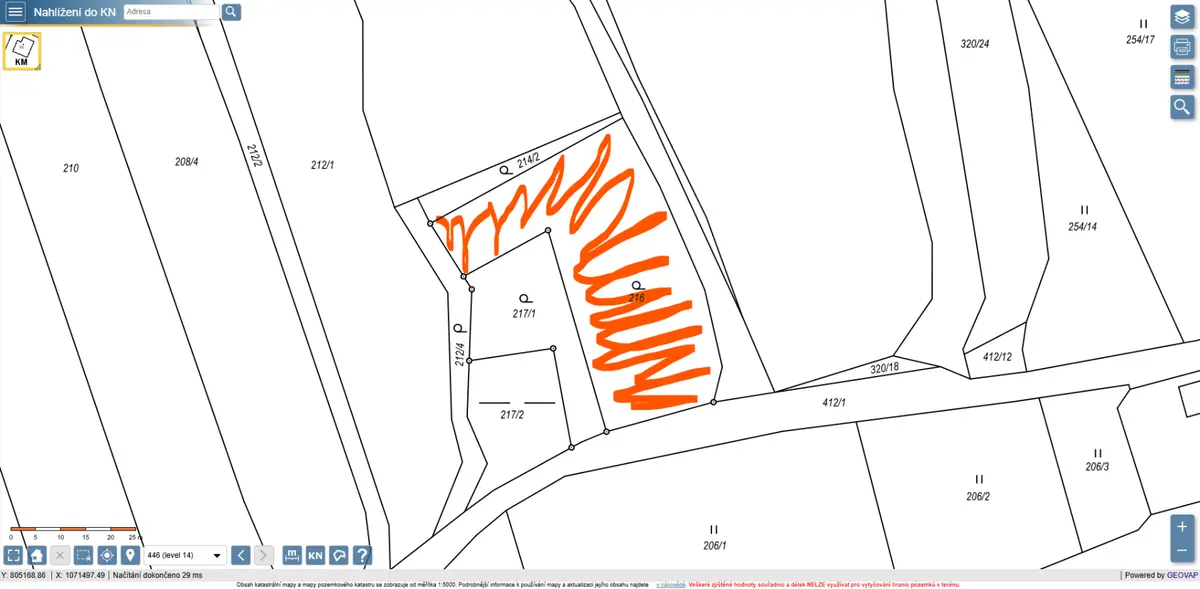 Prodej pozemku 1674 m², Borek u Rokycan · Rokycany