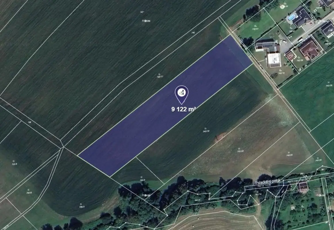 Prodej pozemku 4583 m², Nový Jičín-Horní Předměstí · Nový Jičín