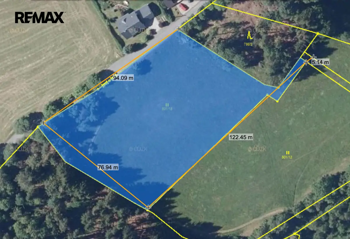 Prodej pozemku 7001 m², Bublava – část obce