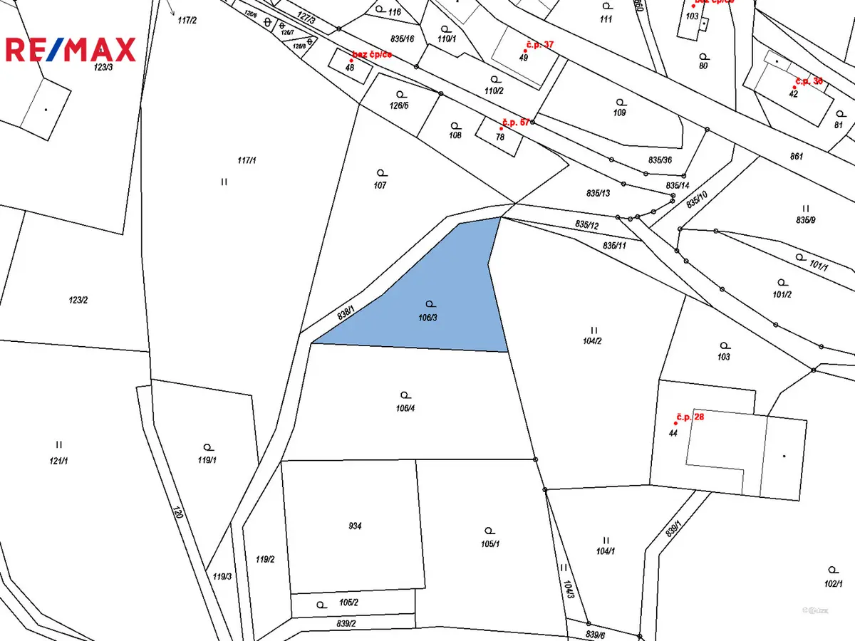 Prodej pozemku 845 m², Anenská Studánka · okres Ústí nad Orlicí
