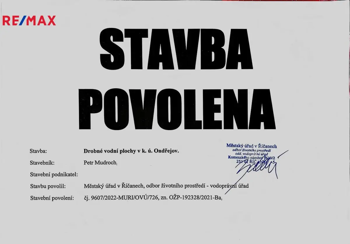 Prodej pozemku 8264 m², Ondřejov – část obce Ondřejov u Prahy