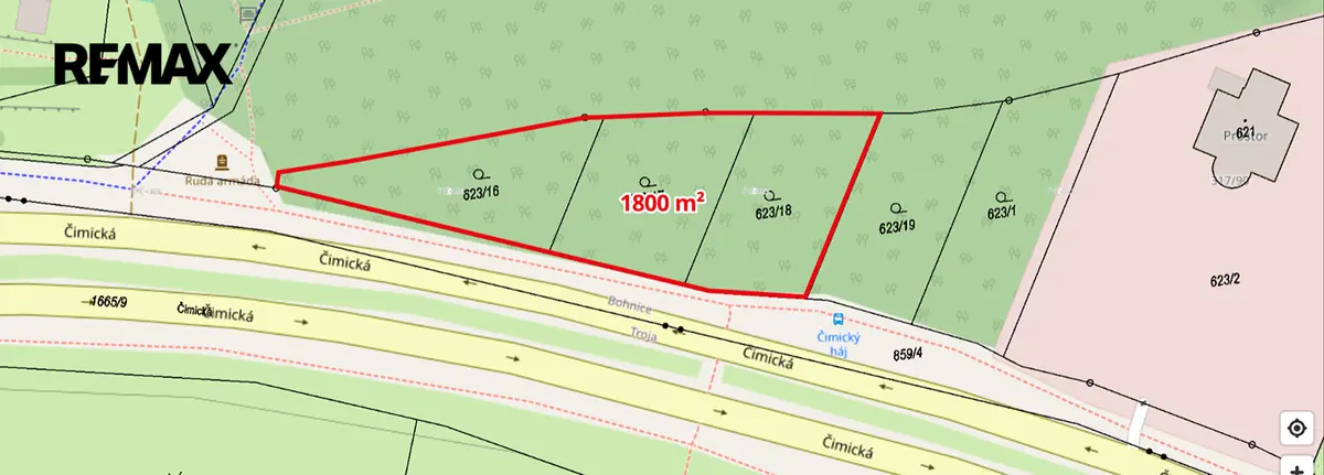 Prodej pozemku 600 m², Bohnice