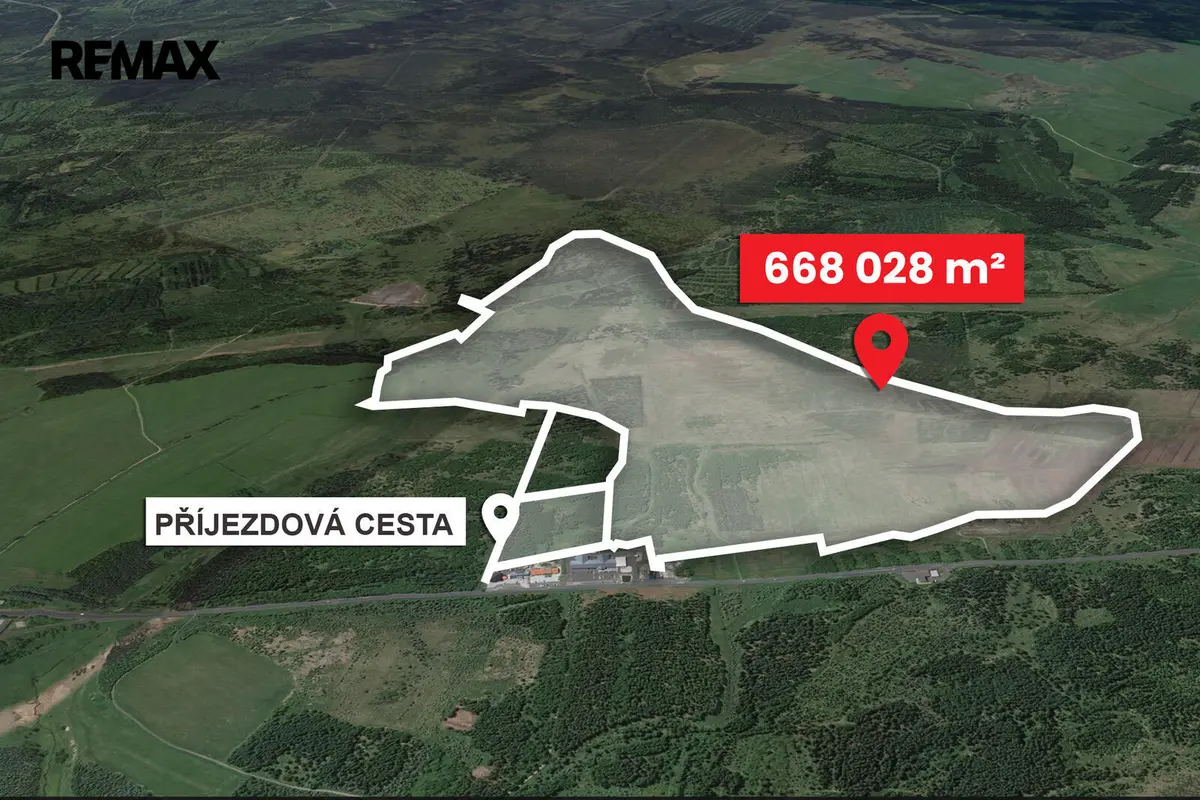 Prodej pozemku 668028 m², Hora Svatého Šebestiána