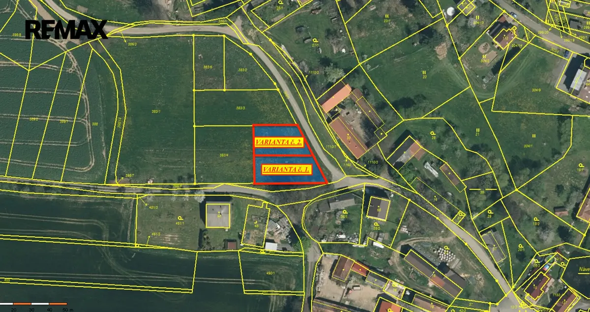 Prodej pozemku 509 m², Hořice – část obce Hořice u Humpolce