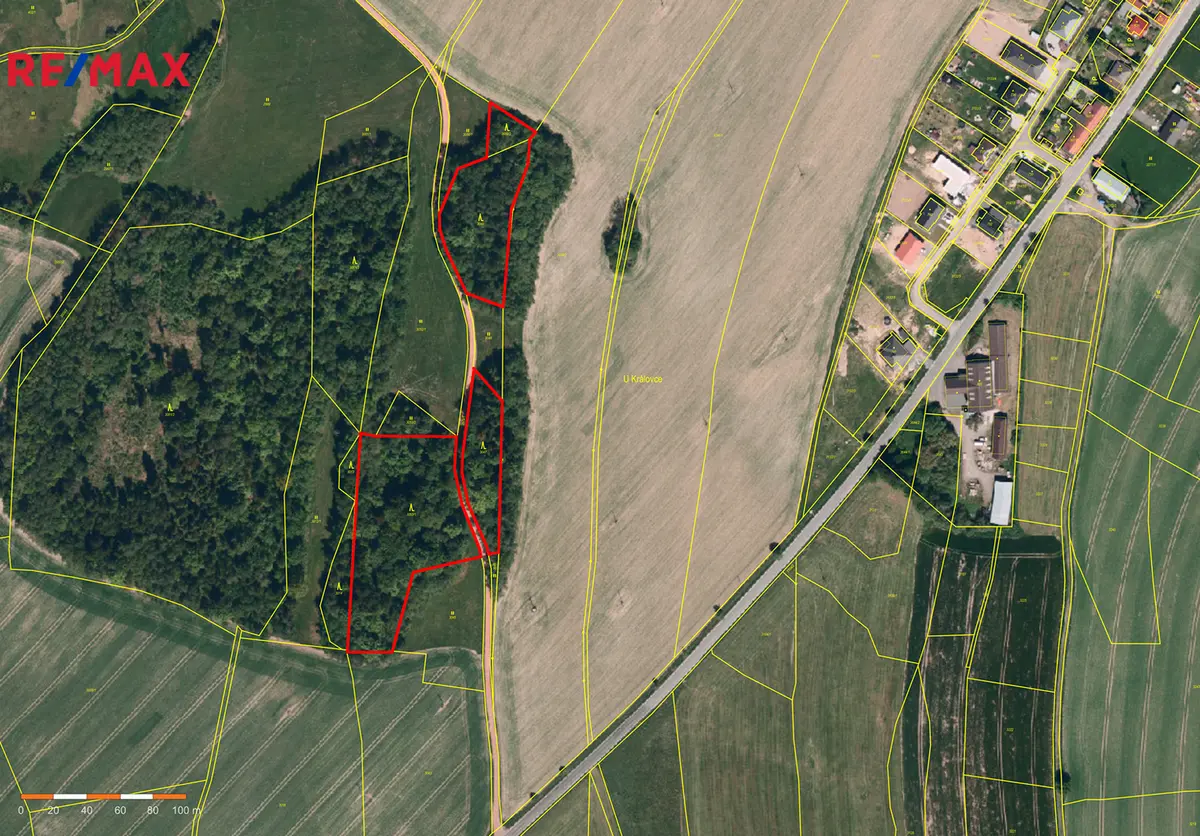 Prodej pozemku 25088 m², Spálov · okres Nový Jičín