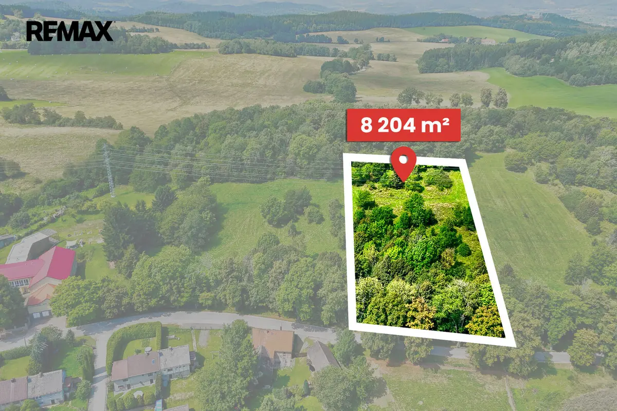 Prodej pozemku 8204 m², Přídolí · okres Český Krumlov