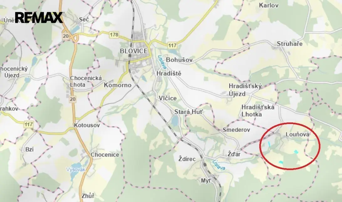Prodej pozemku 26378 m², Louňová · okres Plzeň-jih