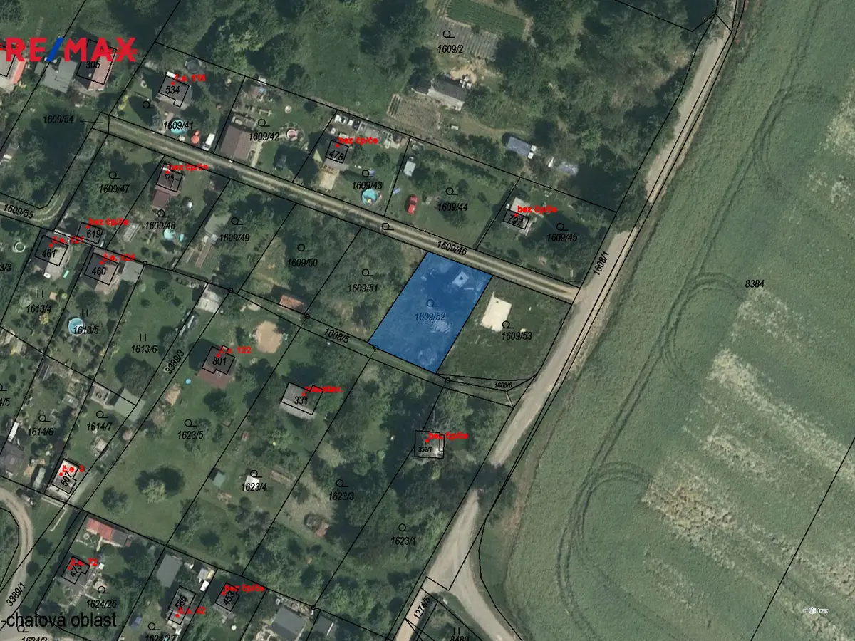 Prodej pozemku 404 m², Rudoltice – část obce Rudoltice u Lanškrouna