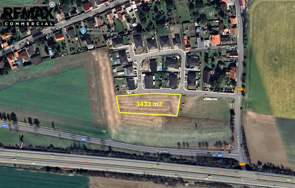 Prodej pozemku 3433 m², Pletený Újezd · okres Kladno