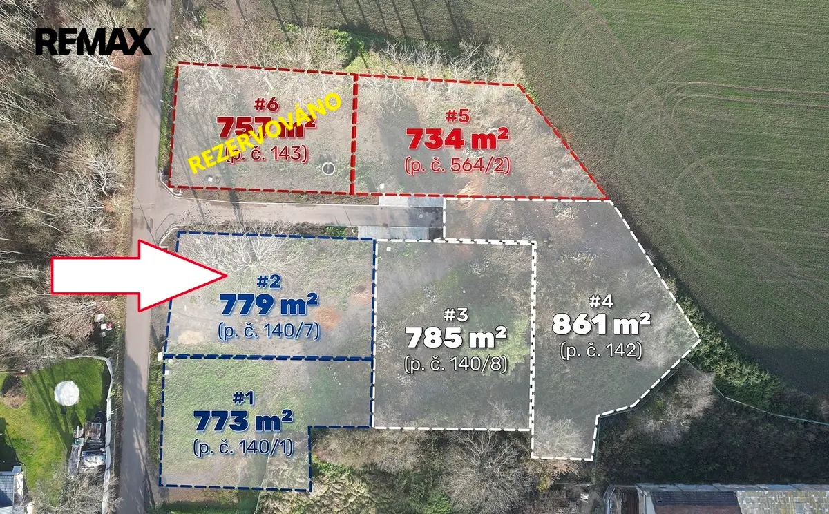 Prodej pozemku 779 m², Lišnice
