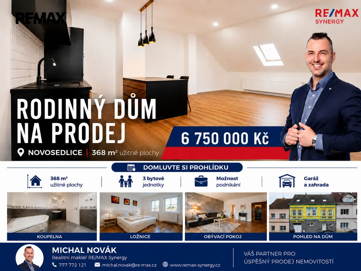 Prodej domu 368 m², Drahénská · Novosedlice