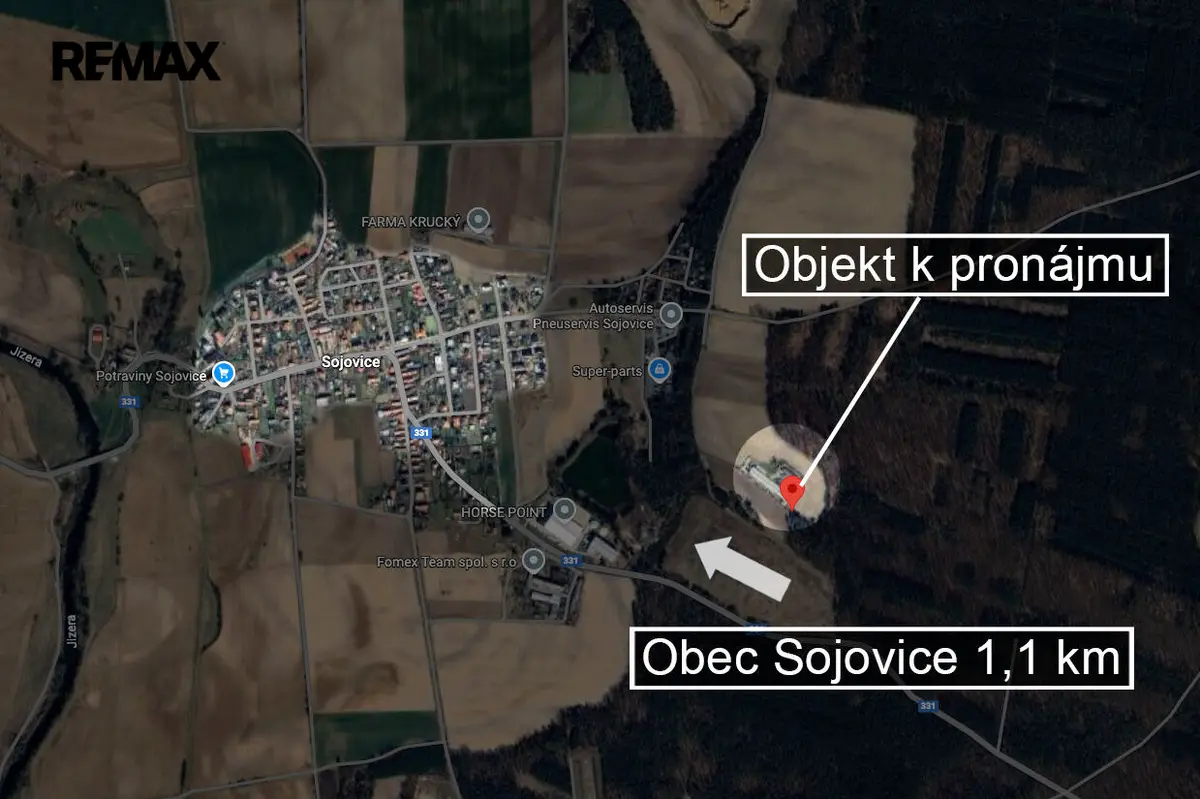 Pronájem komerčního prostoru 1460 m², Sojovice · okres Mladá Boleslav