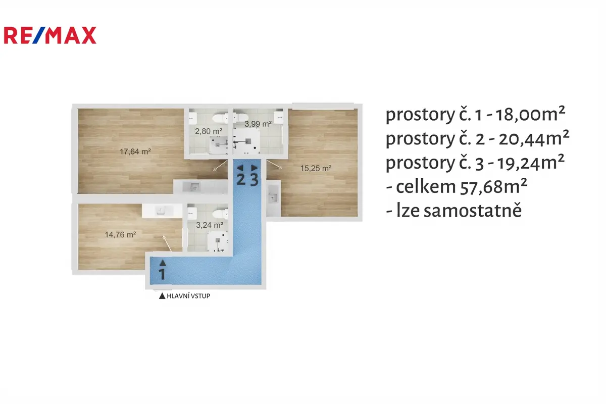 Pronájem komerčního prostoru 57 m², Bludovice · Havířov
