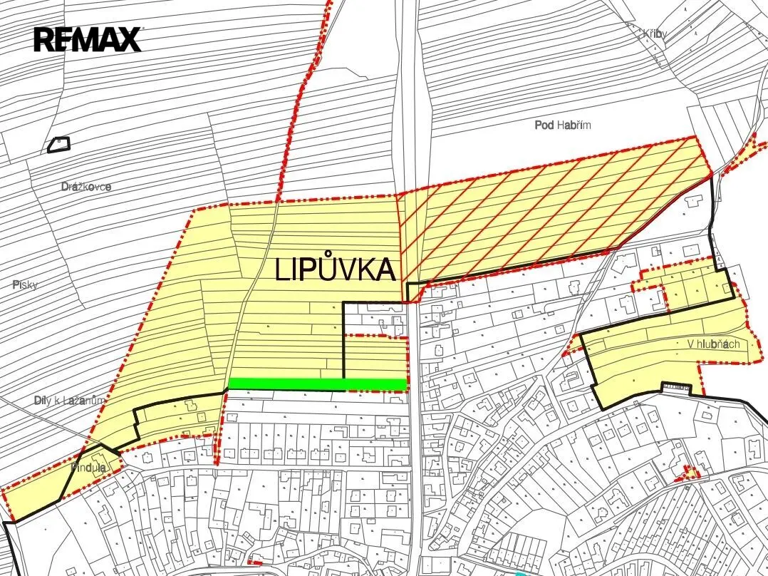 Prodej pozemku 2866 m², Lipůvka · okres Blansko