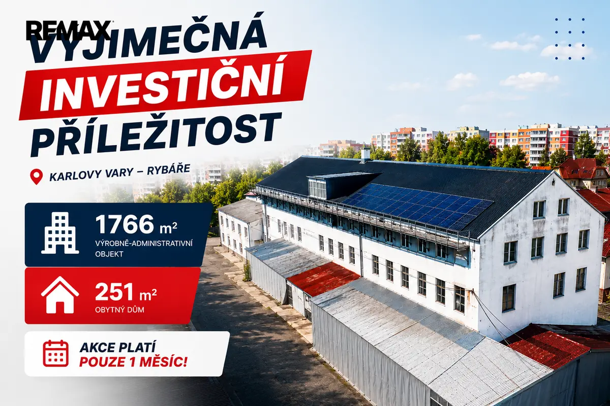 Prodej komerčního prostoru 2017 m², Sokolovská · Rybáře · Karlovy Vary