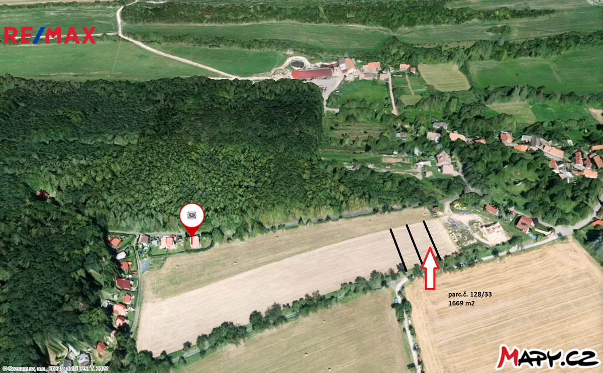 Prodej pozemku 1669 m², Žerotín – část obce Žerotín u Panenského Týnce
