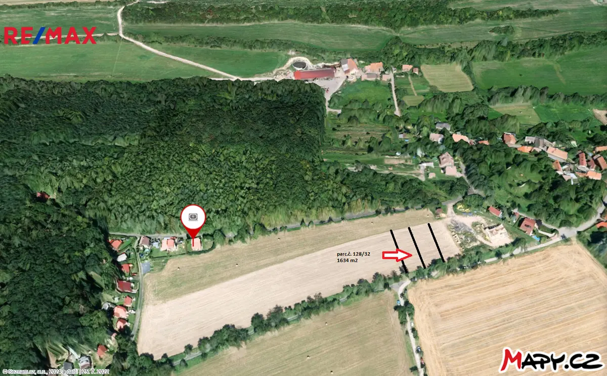 Prodej pozemku 1634 m², Žerotín – část obce Žerotín u Panenského Týnce