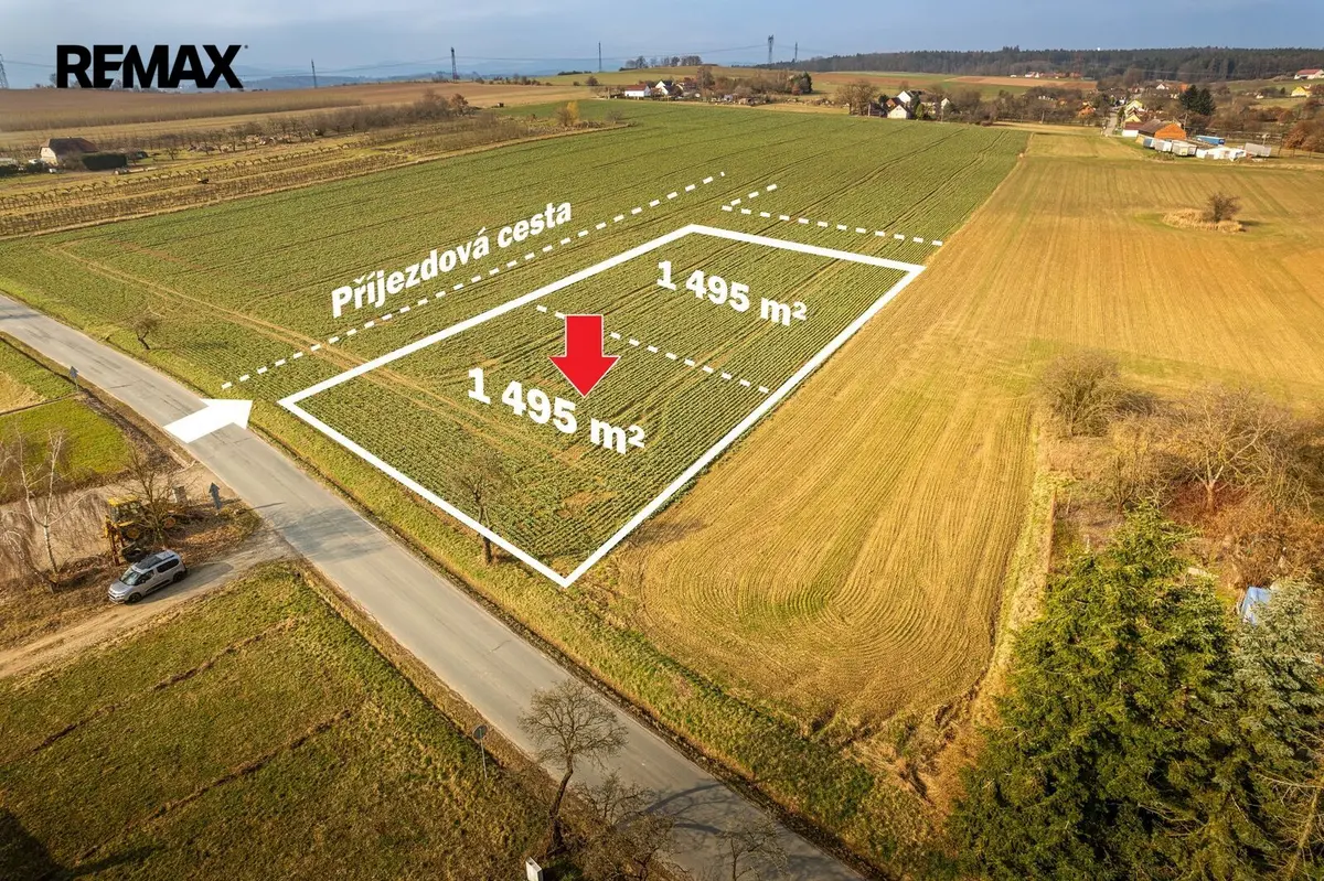 Prodej pozemku 1495 m², Malovice – část obce Malovice u Netolic