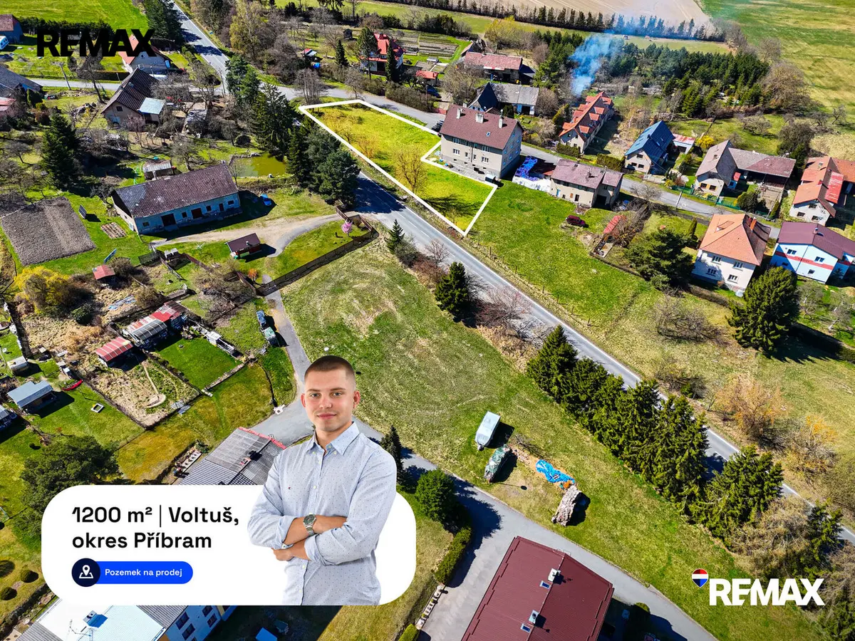 Prodej pozemku 1200 m², Voltuš · Rožmitál pod Třemšínem
