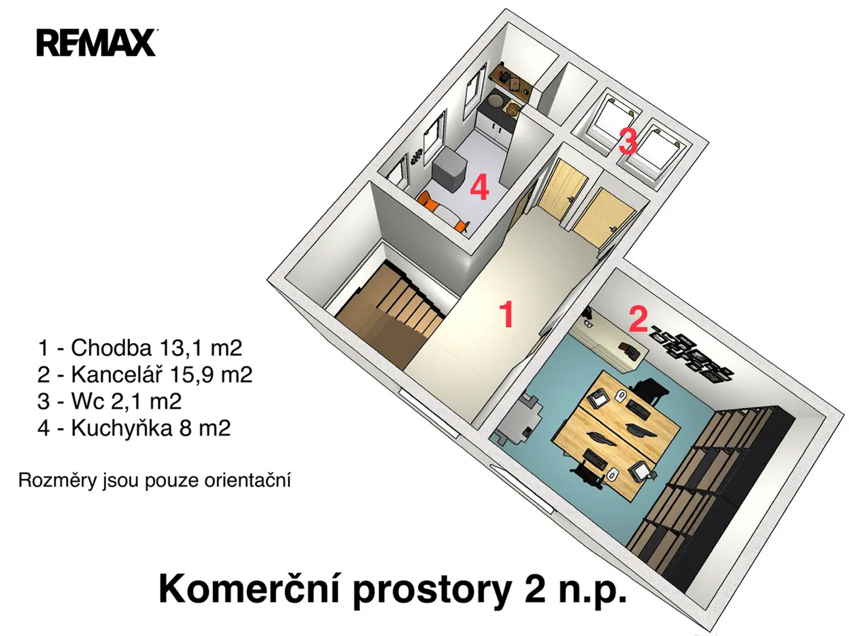 Pronájem komerčního prostoru 135 m², Hluboká · Turnov