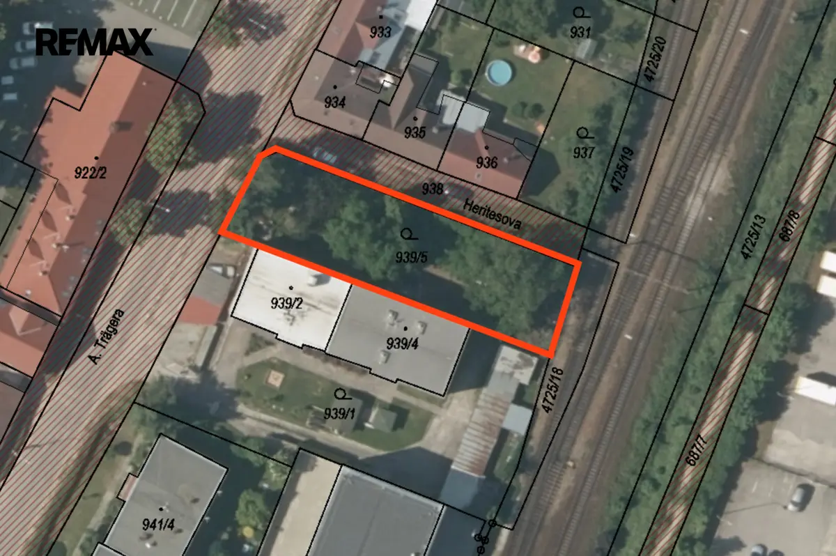 Prodej pozemku 709 m², A. Trägera · Územní skupina 7 · České Budějovice