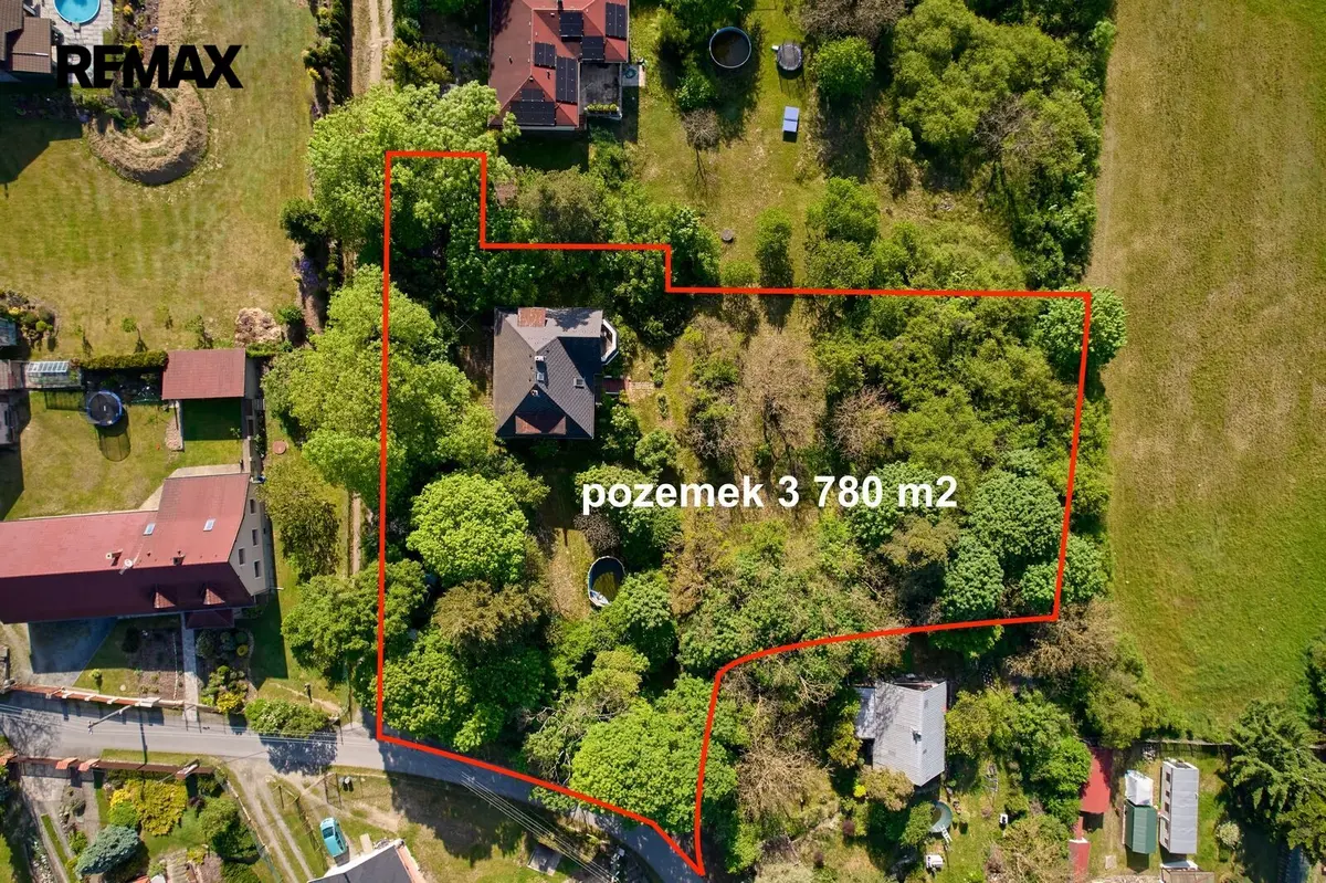 Prodej pozemku 3780 m², Oblouková · Hradištko pod Medníkem · Hradištko