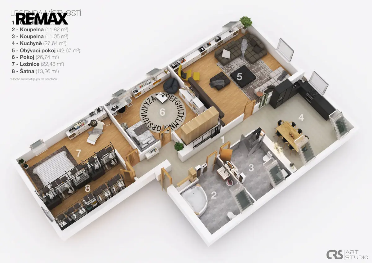 Pronájem bytu 4+1 37 m², V Zahradách · Světice u Říčan · Světice