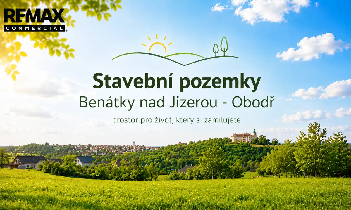 Prodej pozemku 1782 m², Obodř · Benátky nad Jizerou