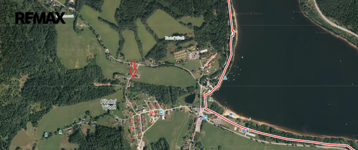 Prodej pozemku 1161 m², Přední Výtoň – část obce Zadní Výtoň