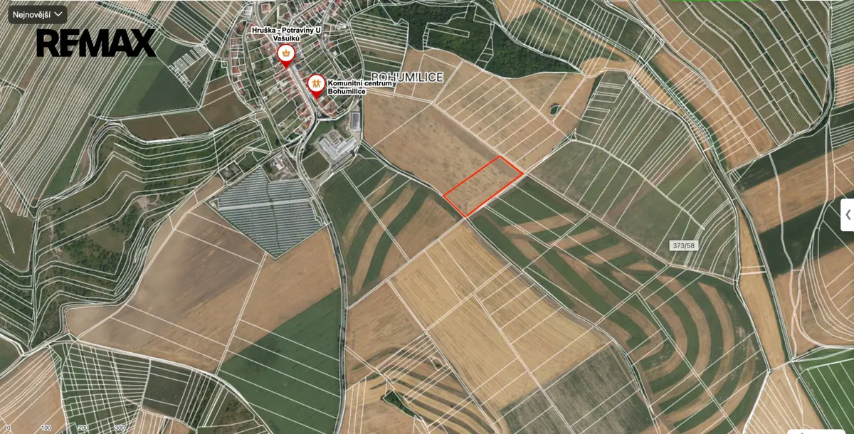 Prodej pozemku 15241 m², Klobouky u Brna – část obce Bohumilice