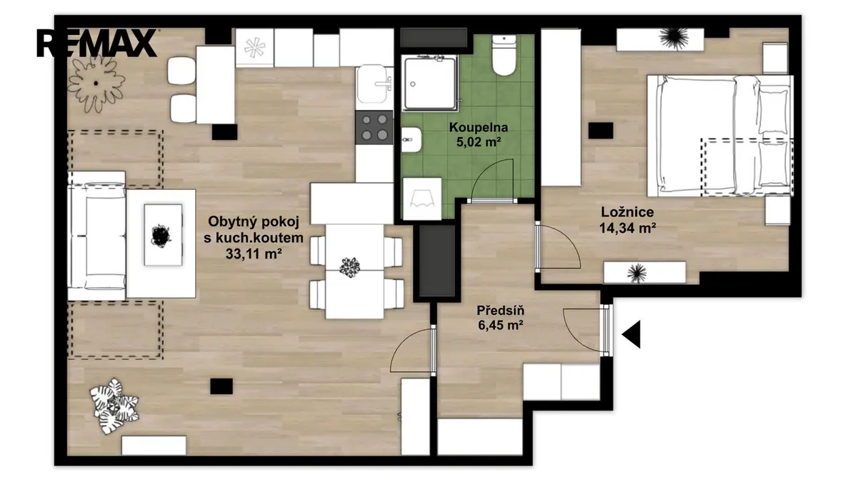Prodej bytu 2+kk 59 m², Francouzská třída · Plzeň