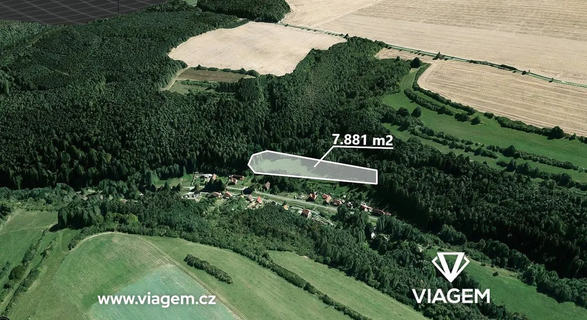 Prodej pozemku 7881 m², Lašovice