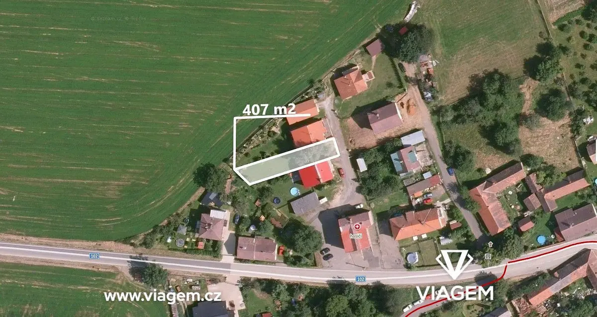 Prodej pozemku 407 m², Zahořany · Kovářov