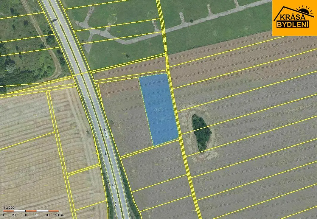 Prodej pozemku 251 m², Hněvotín · okres Olomouc