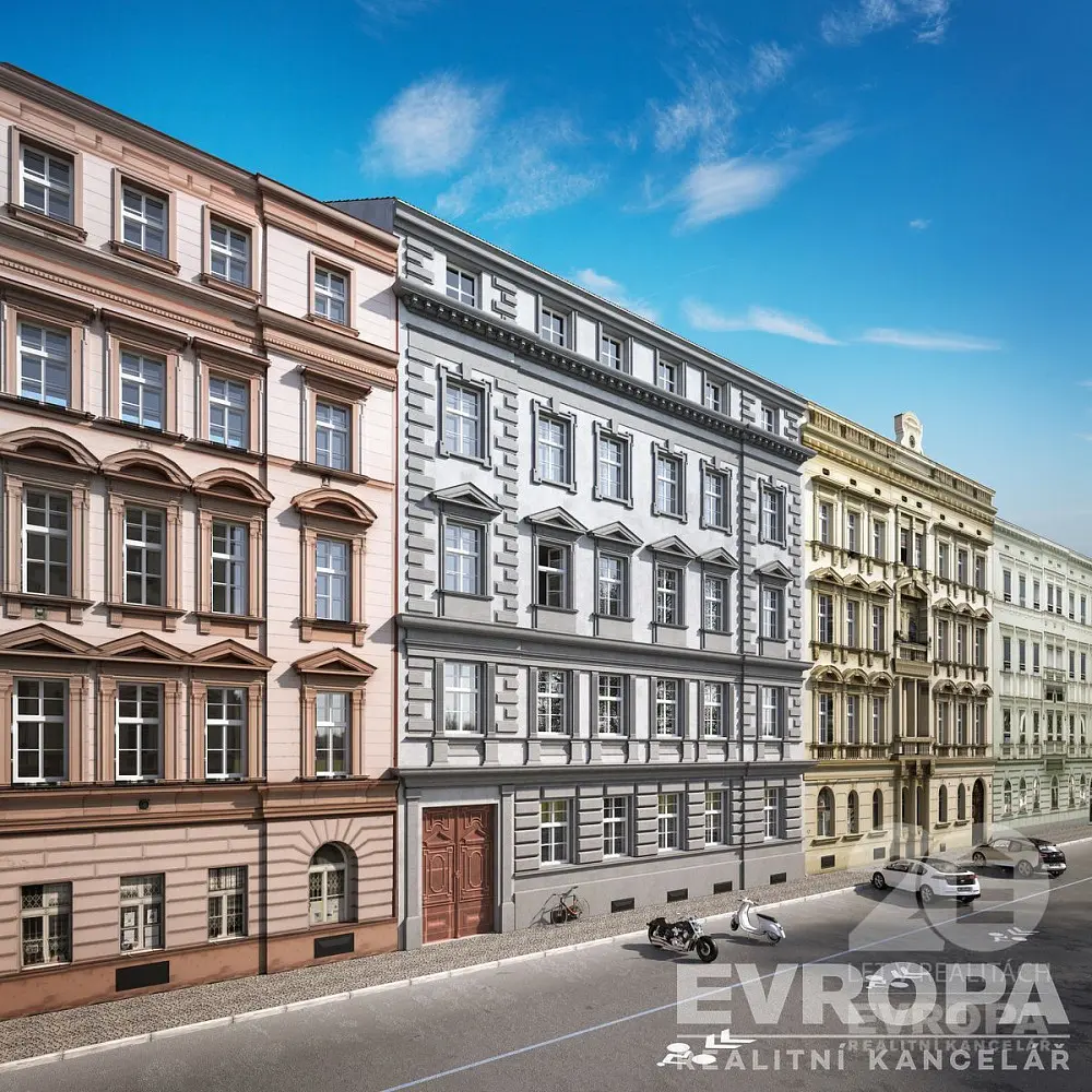 Pronájem bytu 1+kk 29 m², Peckova · Karlín
