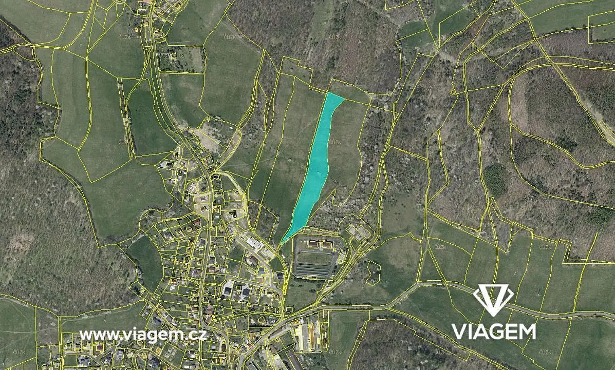 Prodej pozemku 4083 m², Chuderov · okres Ústí nad Labem