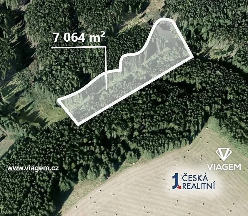 Prodej pozemku 3532 m², Útvina · okres Karlovy Vary