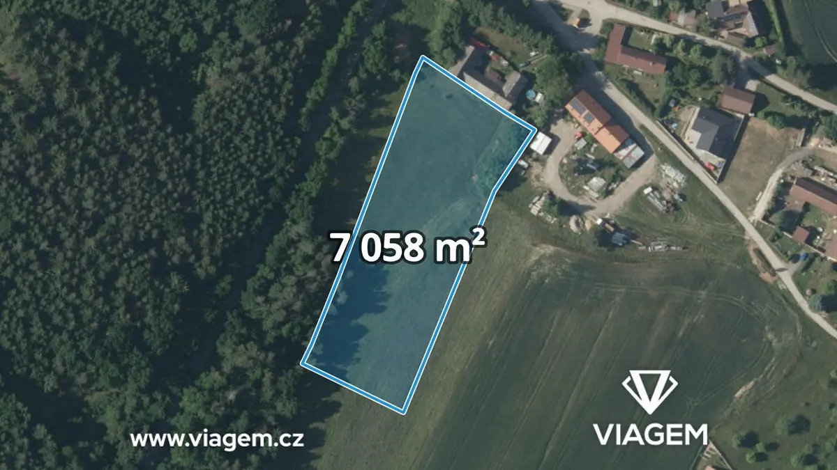 Prodej pozemku 1764 m², Jarošov nad Nežárkou · okres Jindřichův Hradec