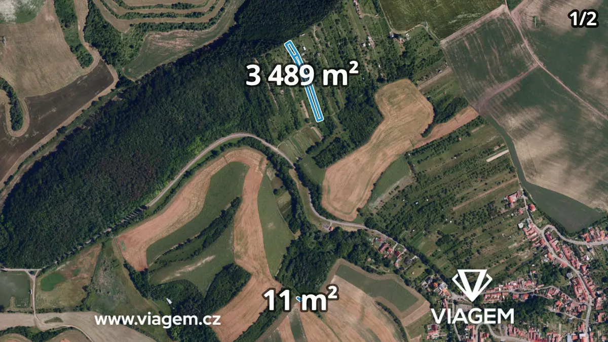 Prodej pozemku 877 m², Kobeřice u Brna · okres Vyškov
