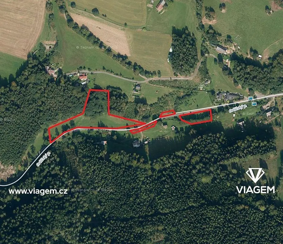 Prodej pozemku 442 m², Orličky · okres Ústí nad Orlicí