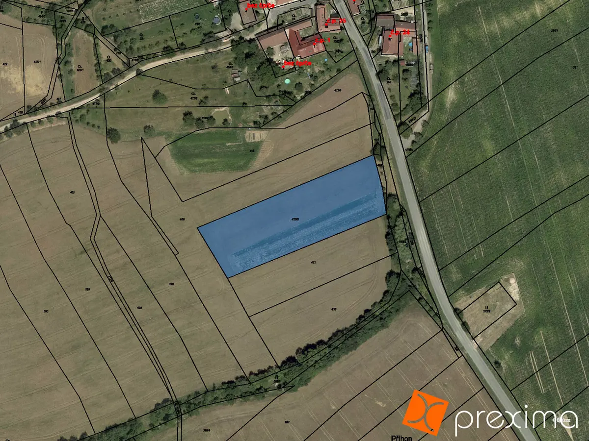 Prodej pozemku 633 m², Ochoz u Tišnova · okres Brno-venkov