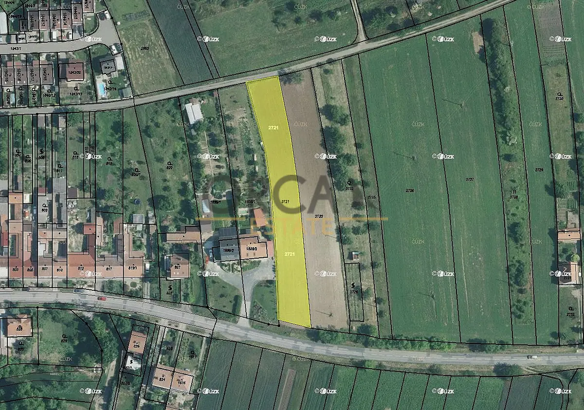 Prodej pozemku 714 m², Měnín · okres Brno-venkov