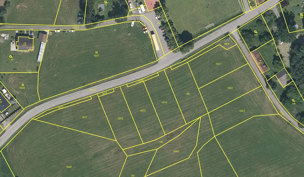 Prodej pozemku 201 m², Příkosice · okres Rokycany